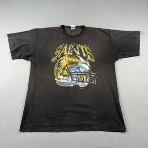 Vtg 1995 New Orlean Saints Big Helmet Graphic Shirt Mens XXL‎ Salem Sportswear